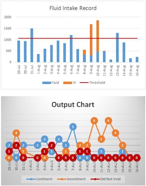 Fluid Intake Record Chart